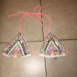 VS- beaded bikini top